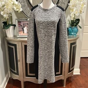 Athleta Black and Gray Knit dress